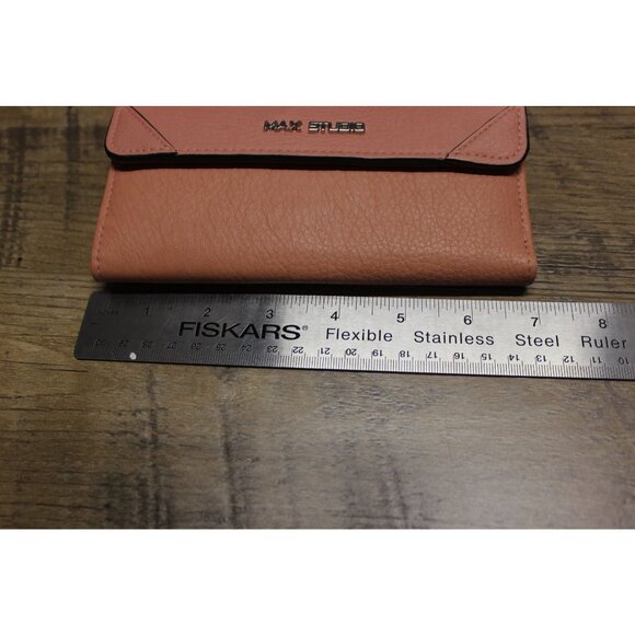 Max Studio women's pink double fold folding clutch‎ wallet - Picture 9 of 11